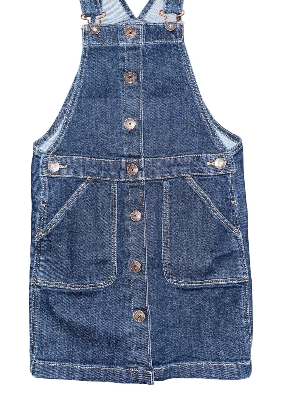 OshKosh B'gosh Dark Blue Denim Overall Dress